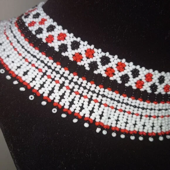 ✨ Handmade Sylianka Necklace – Ukrainian Embroidery Motif ✨ - Picture 2 of 4